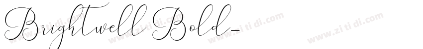 Brightwell Bold字体转换